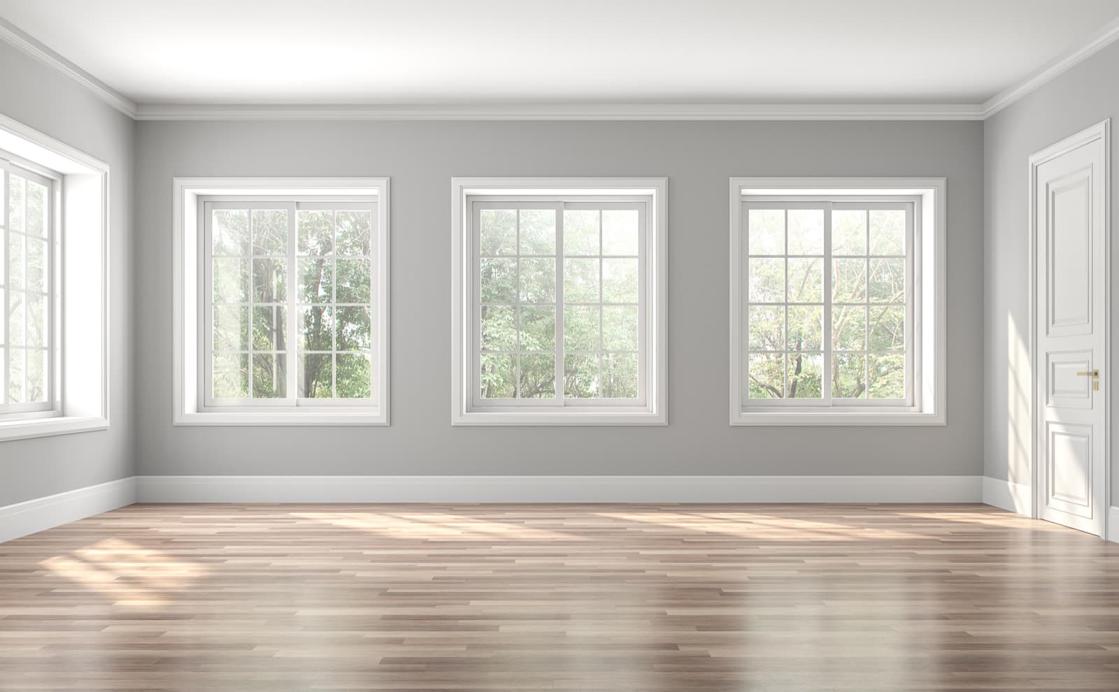 Living Room with applied paint colors