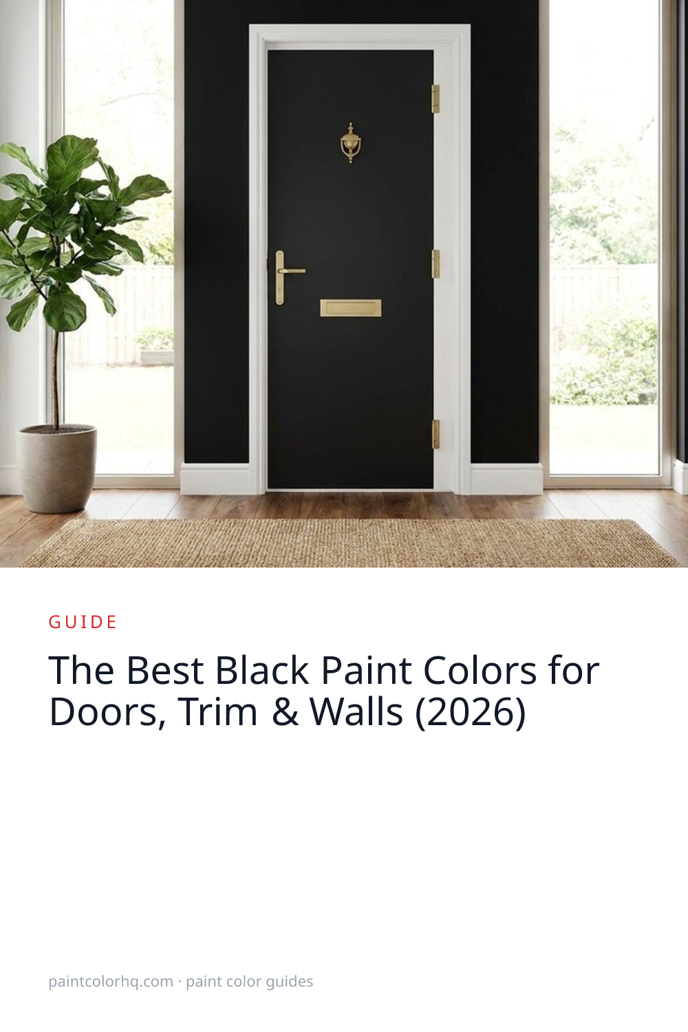 The Best Black Paint Colors for Doors, Trim & Walls (2026)