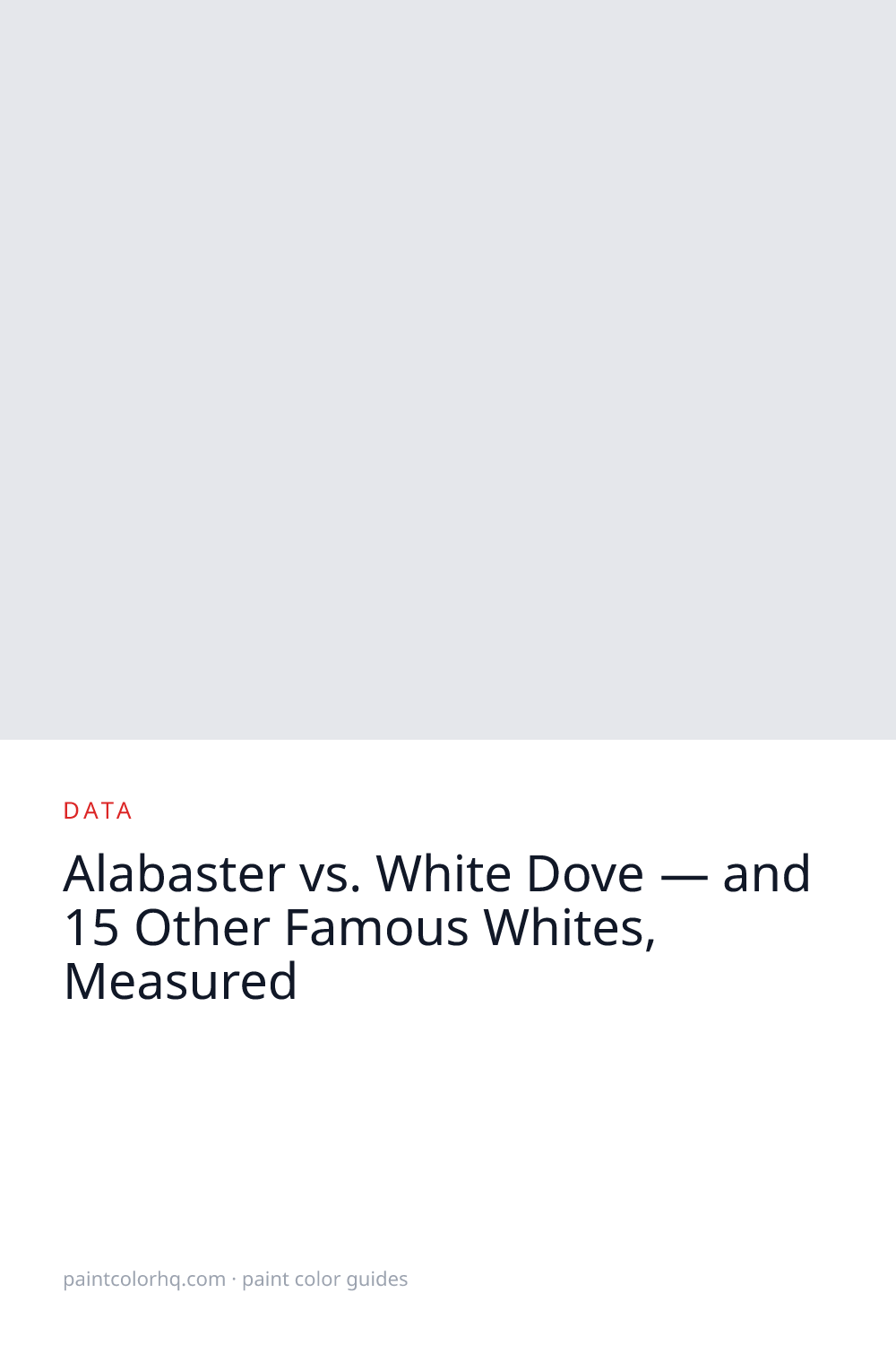 Alabaster vs. White Dove — and 15 Other Famous Whites, Measured