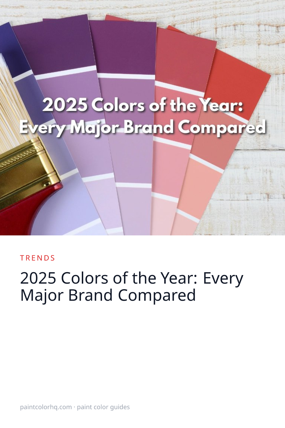 2025 Colors of the Year: Every Major Brand Compared