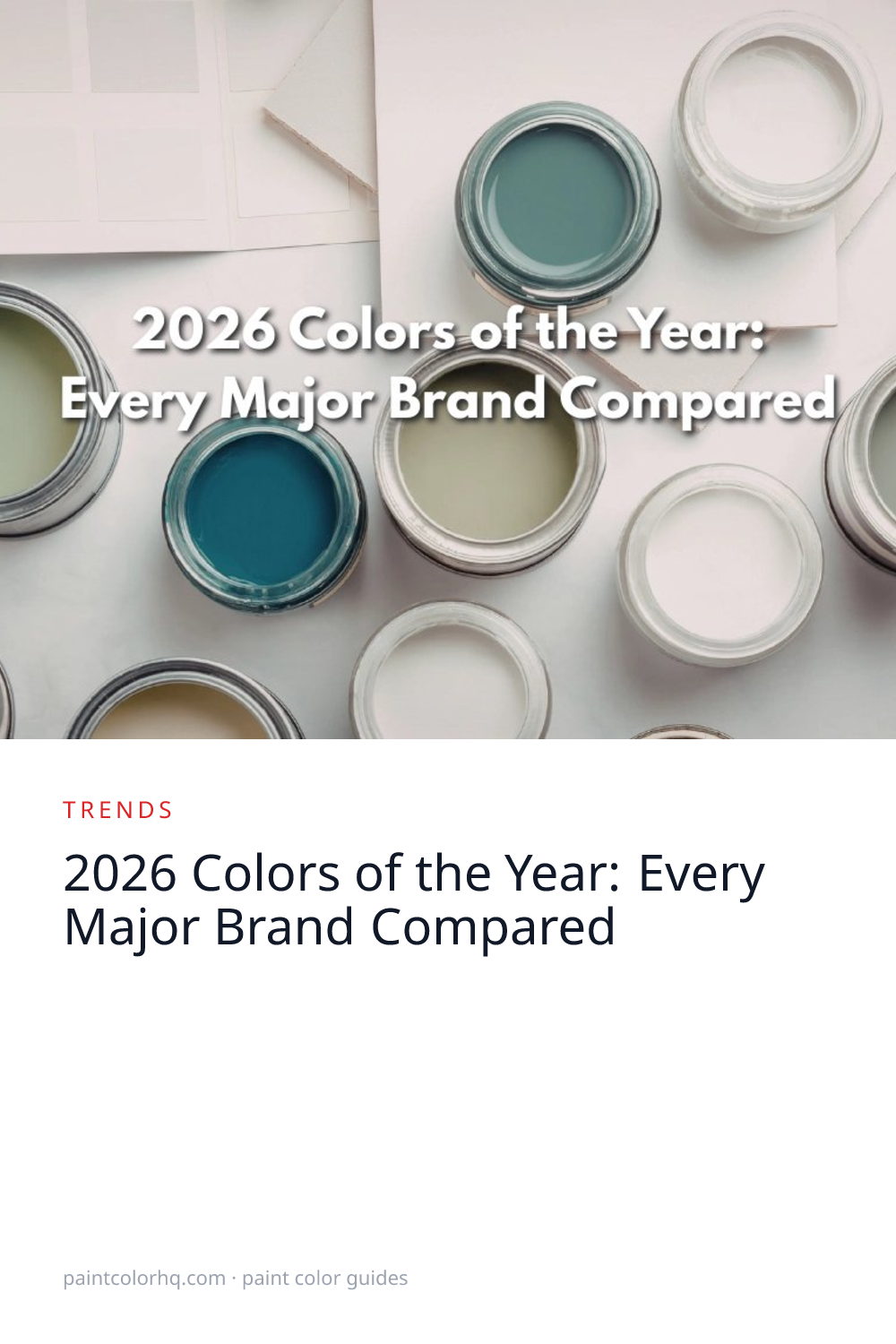 2026 Colors of the Year: Every Major Brand Compared