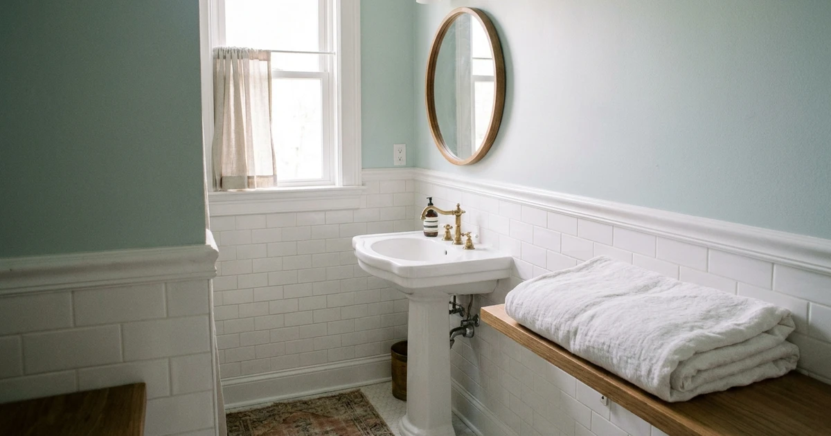 Small Bathroom Paint Colors by Natural Light | Paint Color HQ